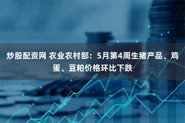 炒股配资网 农业农村部：5月第4周生猪产品、鸡蛋、豆粕价格环比下跌